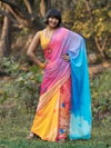 MG 433 Digital Printed Plain Linen Sarees Wholesale Price In Surat